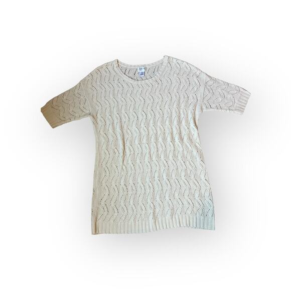 Women’s Maternity Short Sleeve Tunic Sweater - Picture 3 of 3